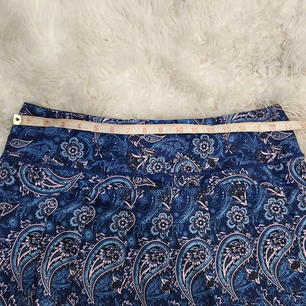 5x$25 Blue Paisley Tennis Pickle Ball Golf Skirt Xl XXL